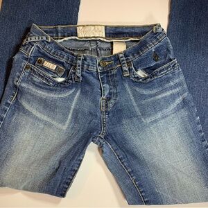 Baby Phat Blue Skinny Jeans with Distressed Look